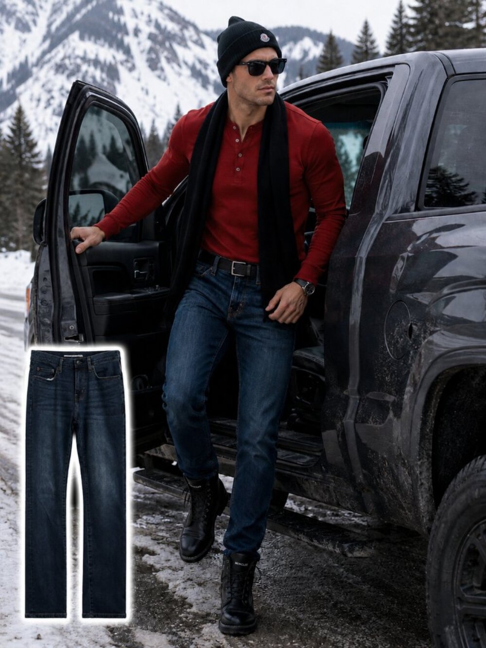 Men's Dark Wash Straight Fit Jeans | Size 30x34 NWT
